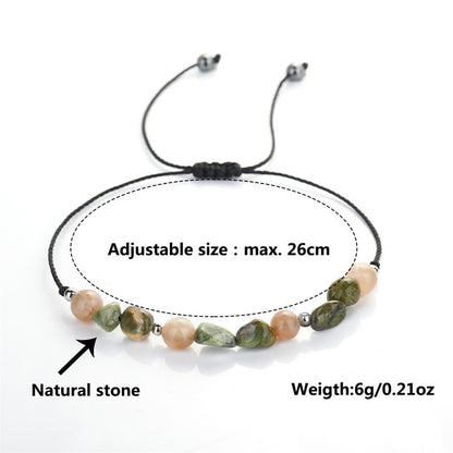 Buddha Stones You Are Amazing Rhyolite Sun Stone Positive Bracelet
