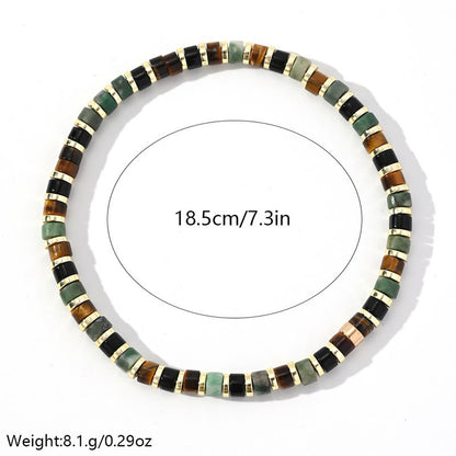 Buddha Stones Natural Hematite Tiger Eye Stones Support Bracelet