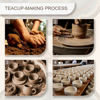 Buddha Stones Handmade Chinese Jianzhan Golden Lotus Flower Ceramic Teacup Kung Fu Tea Cup 150ml
