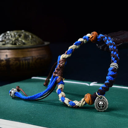 Buddha Stones Tibetan Hand-woven Garuda String Luck Bracelet