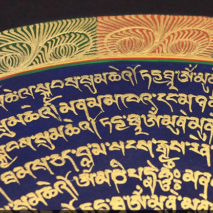Buddha Stones Tibetan Thangka Painting Six True Words Scripture Handmade Decoration Blind Box(Random Style)