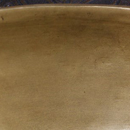 Buddha Stones Handmade Nepal Golden Singing Bowl Simple Design for Healing and Meditation Sound Bowl Set