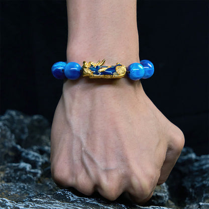 Buddha Stones Colorful Sea Willow Color Change PiXiu Positive Healing Bracelet