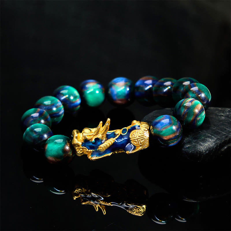 Buddha Stones "Cheers to Fortune and Protection" PiXiu Bracelet Includes Gift Message Card