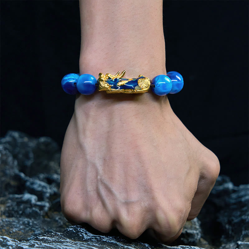 Buddha Stones "Cheers to Fortune and Protection" PiXiu Bracelet Includes Gift Message Card