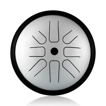 Buddha Stones Steel Tongue Drum Sound Healing Yoga Meditation Drum Kit 8 Note 6 Inch Percussion Instrument