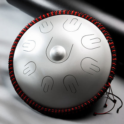 Buddha Stones Steel Tongue Drum Sound Healing Yoga Meditation Kit 9 Note 15 Inch Handpan Instrument