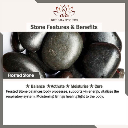 Buddha Stones Frosted Stone Multi-layer Leather Titanium Steel Balance Buckle Bracelet
