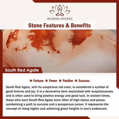 Buddha Stones Natural South Red Agate Pixiu Dzi Bead Fortune Luck Bracelet