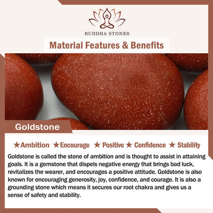 Buddha Stones Natural 2mm Goldstone Beads Positive Multi Layer Bracelet