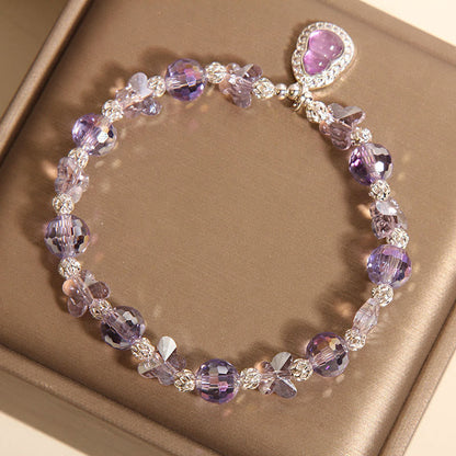 Buddha Stones Butterfly Gourd Amethyst Citrine Labradorite Balance Bracelet