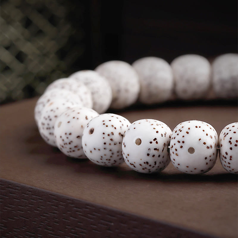 Buddha Stones Hand PolishedStar Moon Bodhi Seed Elephant Pattern Inner Peace Bracelet
