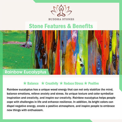 Buddha Stones 2Pcs Mini Rainbow Eucalyptus Elephant Carved Strength Decoration