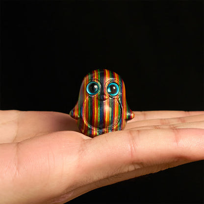 Buddha Stones "Sending Cheer and Harmony" 2Pcs Mini Penguin Decoration Includes Gift Message Card