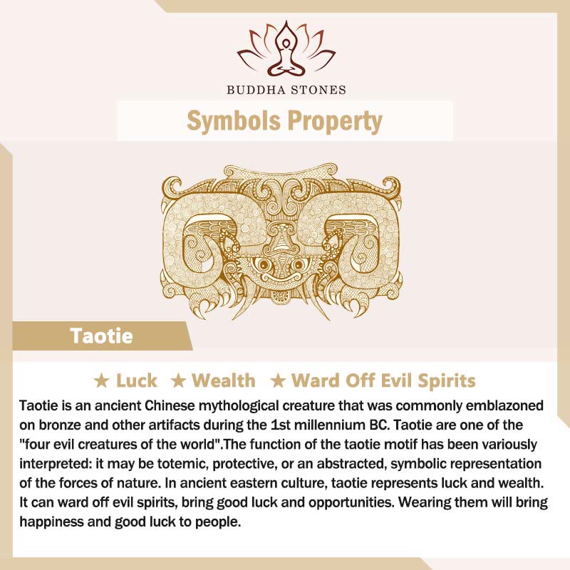 Buddha Stones Taotie Om Mani Padme Hum Copper Plated Silver Wealth Necklace Pendant