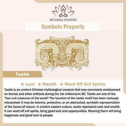 Buddha Stones Taotie Om Mani Padme Hum Copper Plated Silver Wealth Necklace Pendant