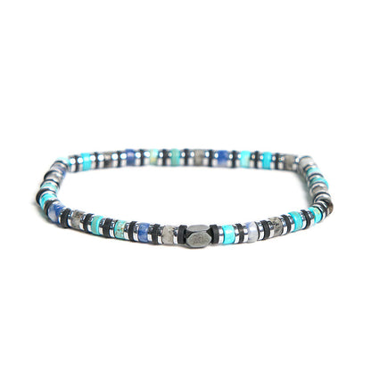 Buddha Stones Various Stones Hematite Turquoise Emperor Stone Powerful Support Bracelet