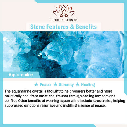 Buddha Stones Tourmaline Purple Jade Aquamarine Jade Copper Coin Positive Double Wrap Bracelet