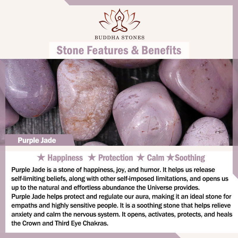 Buddha Stones Tourmaline Purple Jade Aquamarine Jade Copper Coin Positive Double Wrap Bracelet