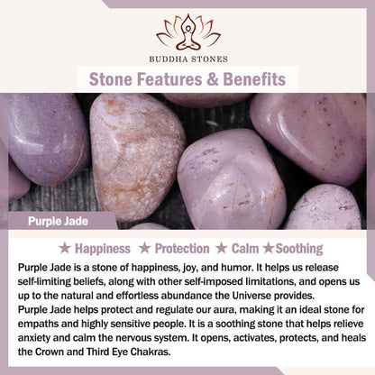 Buddha Stones Tourmaline Purple Jade Aquamarine Jade Copper Coin Positive Double Wrap Bracelet