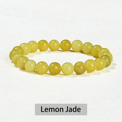 Buddha Stones Various Crystal Stone Amethyst Green Aventurine Rose Quartz Healing Bracelet