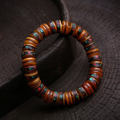 Buddha Stones Tibet Bone Beads The Lord Of The Corpse Forest Reminders of Our Impermanence Bracelet