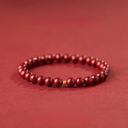 Buddha Stones "Wishing Protection and Energy" Cinnabar Bracelet Includes Gift Message Card