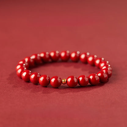 Buddha Stones "Wishing Protection and Energy" Cinnabar Bracelet Includes Gift Message Card