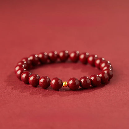 Buddha Stones "Wishing Protection and Energy" Cinnabar Bracelet Includes Gift Message Card
