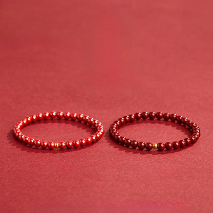 Buddha Stones "Wishing Protection and Energy" Cinnabar Bracelet Includes Gift Message Card