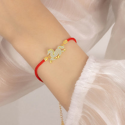 Buddha Stones "May Protection and Good Luck Follow You" Year of the Horse Includes Gift Message Card