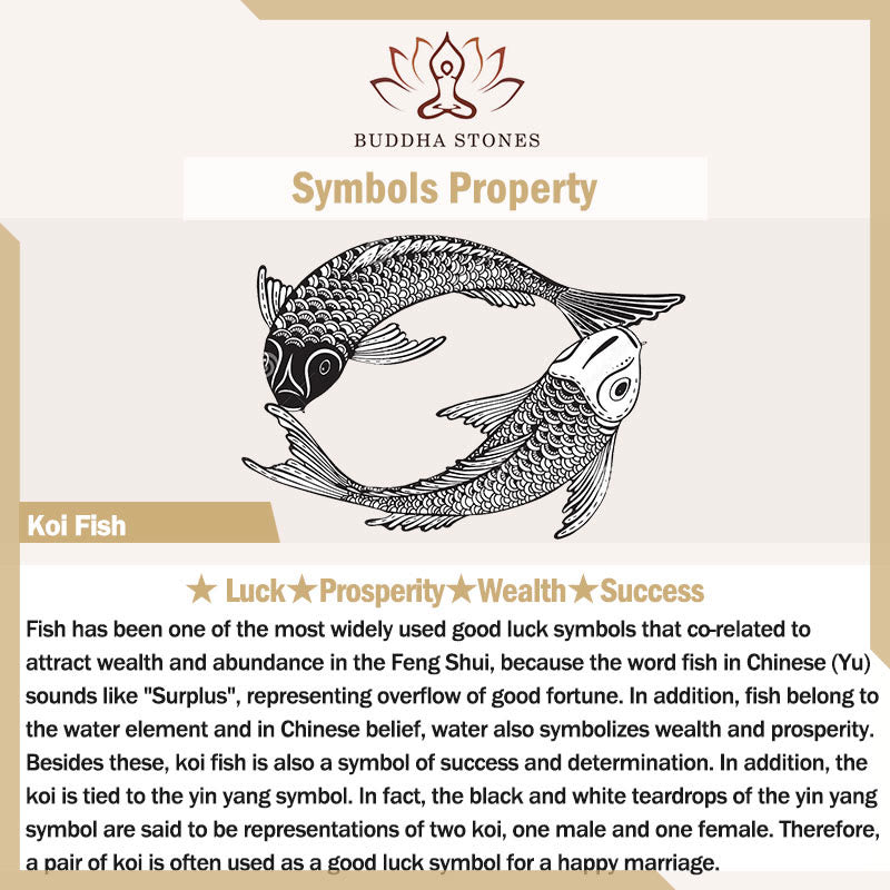 Buddha Stones Heart Sutra Koi Fish Lotus Copper Wealth Open Adjustable Bracelet Bangle