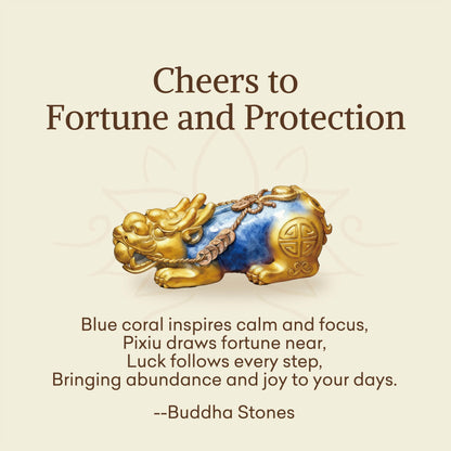 Buddha Stones "Cheers to Fortune and Protection" PiXiu Bracelet Includes Gift Message Card