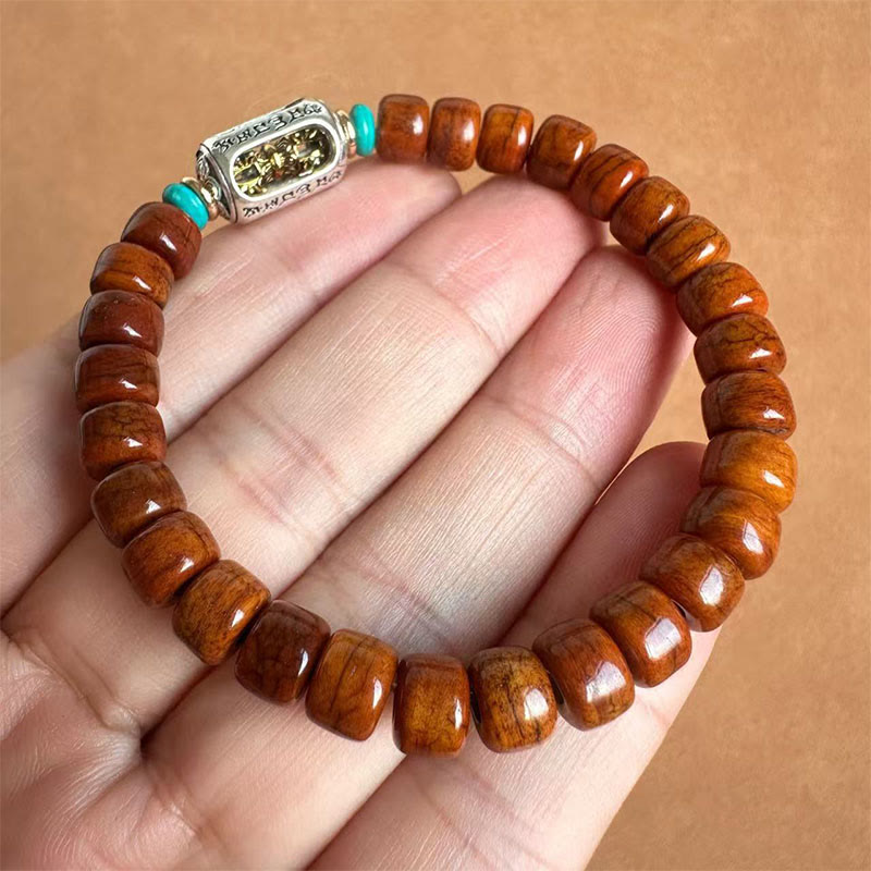 Buddha Stones Bone Beads Vajra Three-eyed Dzi Bead Luck Bracelet