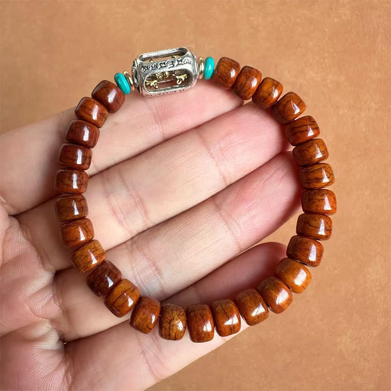 Buddha Stones Bone Beads Vajra Three-eyed Dzi Bead Luck Bracelet