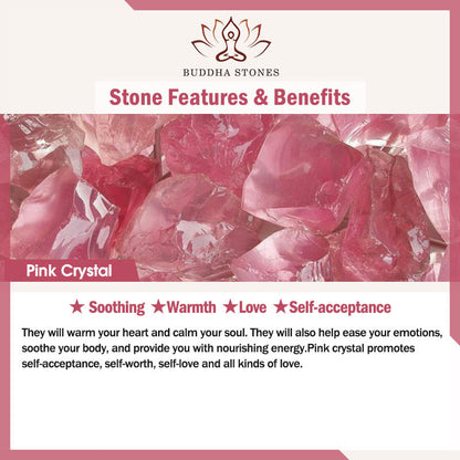 Buddha Stones Year of the Horse 8mm Citrine Pink Crystal Strawberry Quartz Protection Bracelet