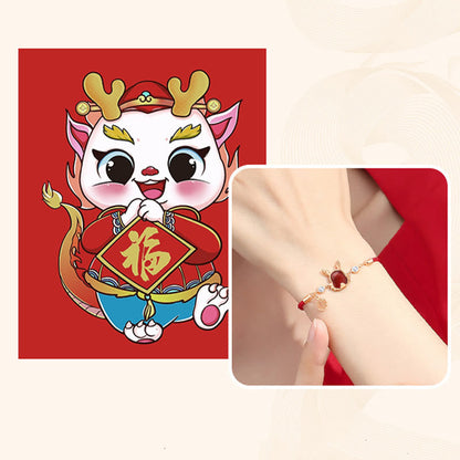 ❗❗❗A Flash Sale- Buddha Stones 925 Sterling Silver Year of the Dragon Natural Red Agate Dragon Attract Fortune Fu Character Strength Bracelet Necklace Pendant Earrings