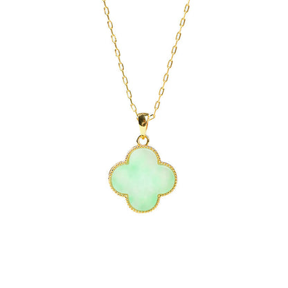 Buddha Stones "May Luck and Joy Be With You" Jade Necklace Includes Gift Message Card