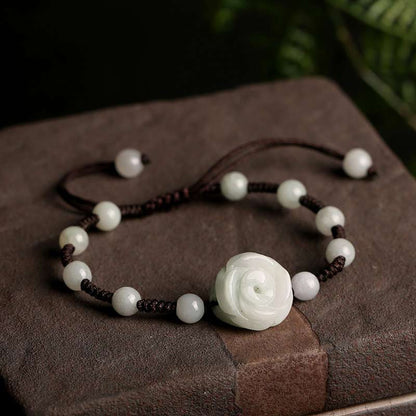 Buddha Stones Natural Jade PiXiu Luck Bracelet