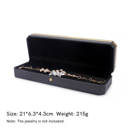 Buddha Stones Jewelry Storage Box PU Leather Gift Box