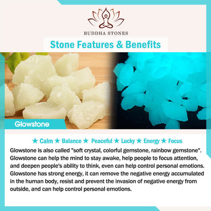 Buddha Stones FengShui Lucky Pixiu Glowstone Wealth Bracelet