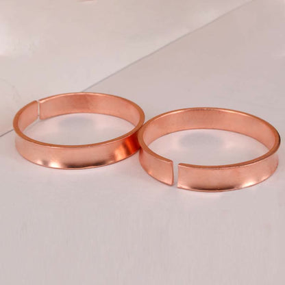 Buddha Stones Copper Wealth Luck Cuff Bracelet Bangle