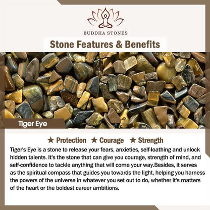 Buddha Stones Lava Rock Tiger Eye Stone Elephant Diffuser Peace Healing Bracelet