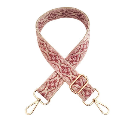 Buddha Stones Multicolor Embroidered Shoulder Bag Straps