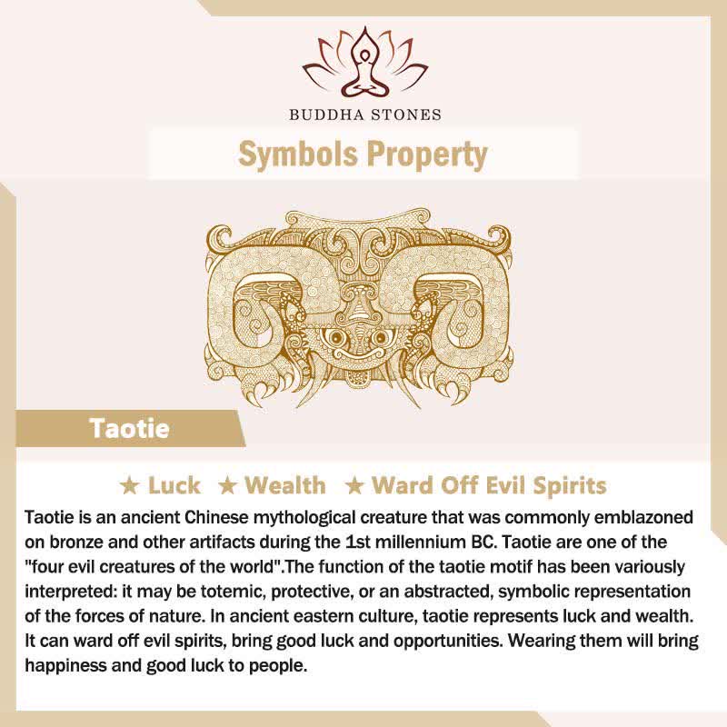Buddha Stones Lucky FengShui Mythological Creature Taotie Wealth Necklace Pendant
