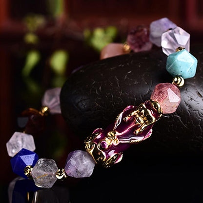 FengShui PiXiu Amethyst Luck Bracelet