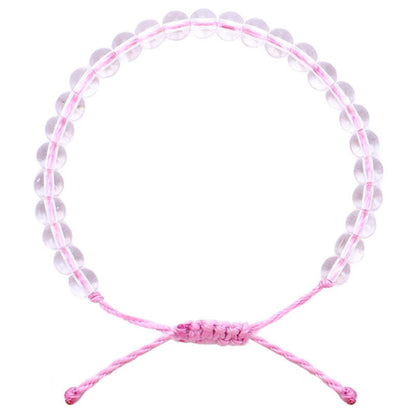 Buddha Stones Handmade Glass Beads Braided String Adjustable Bracelet