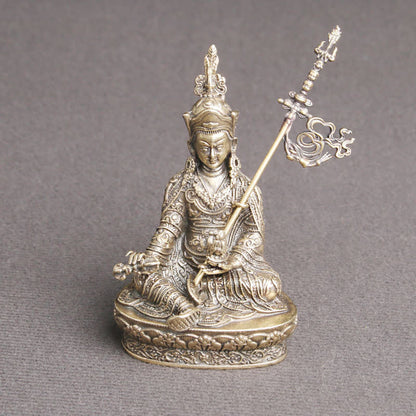 Buddha Stones Padmasambhava Buddha Figure Serenity Copper Statue Decoration Temple Ornament