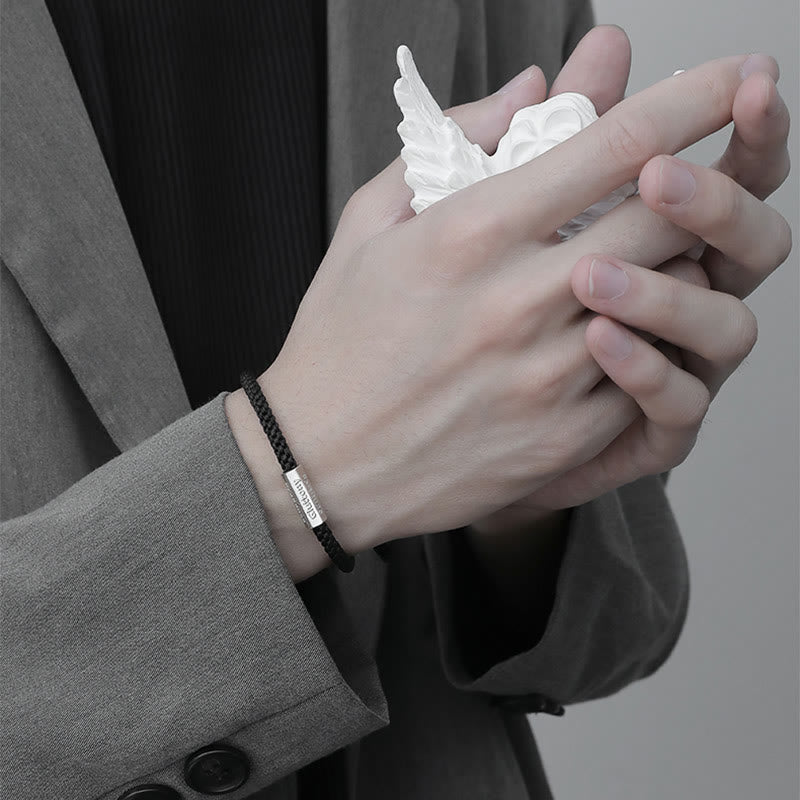 Buddha Stones Seven Deadly Sins Seven Virtues Braided String Bracelet