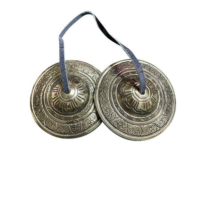 Buddha Stones Tibetan Tingsha Bell Auspicious Cloud Six True Words Copper Wealth Decoration